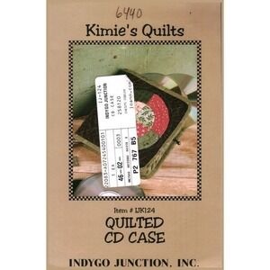 Indygo Junction Quilted CD Case Sewing Pattern Kimie Leavitt 6440 Kimies Quilts